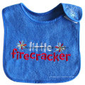 Mots de logo sur mesure Broidered Cotton Terry Terry Promotional Baby Bibs